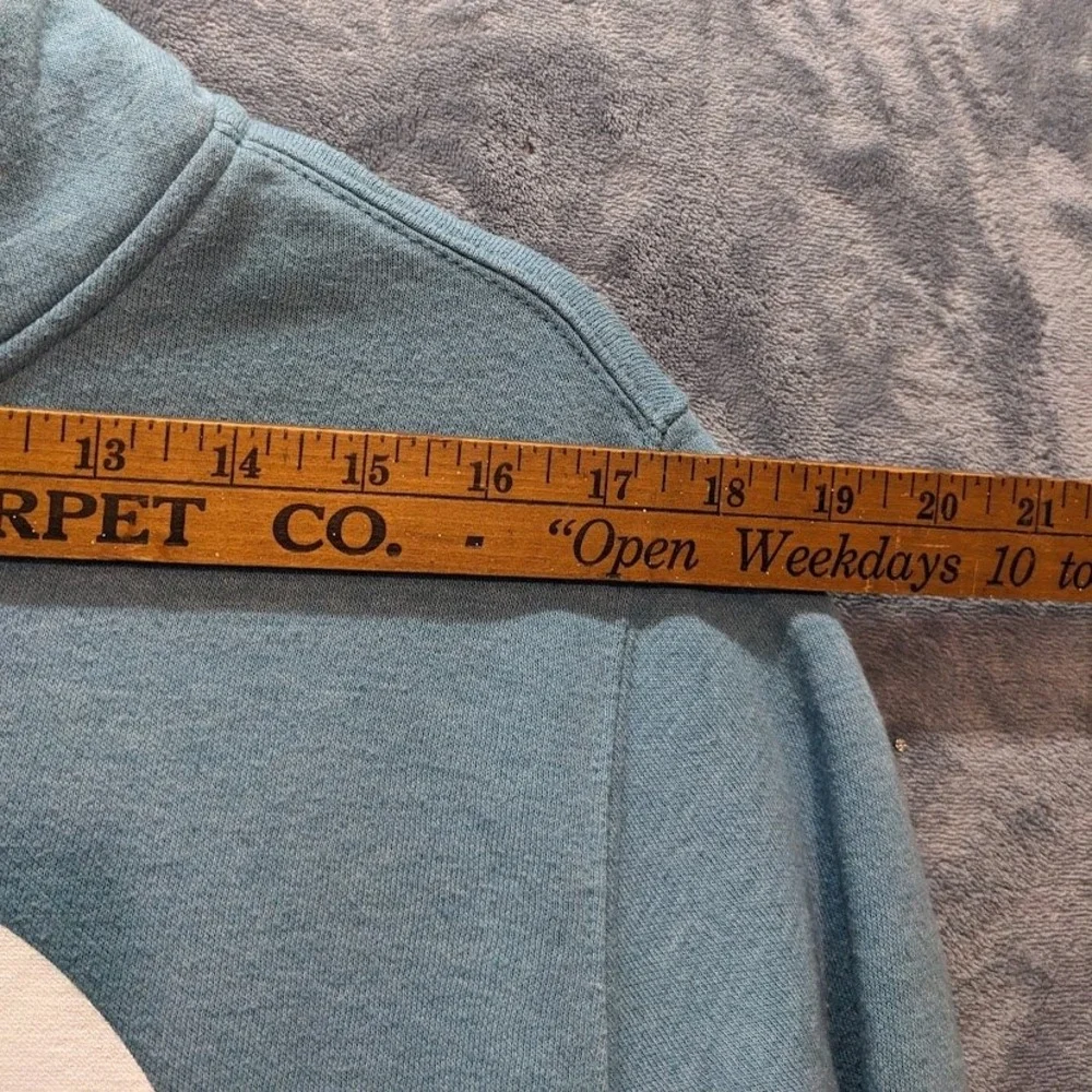 The North Face Mens Half Dome Pullover Hoodie Teal Blue Logo Sweatshirt L SP19
